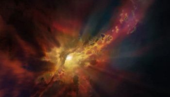 Первый раз могучий «ветер» из молекул был найден в галактике